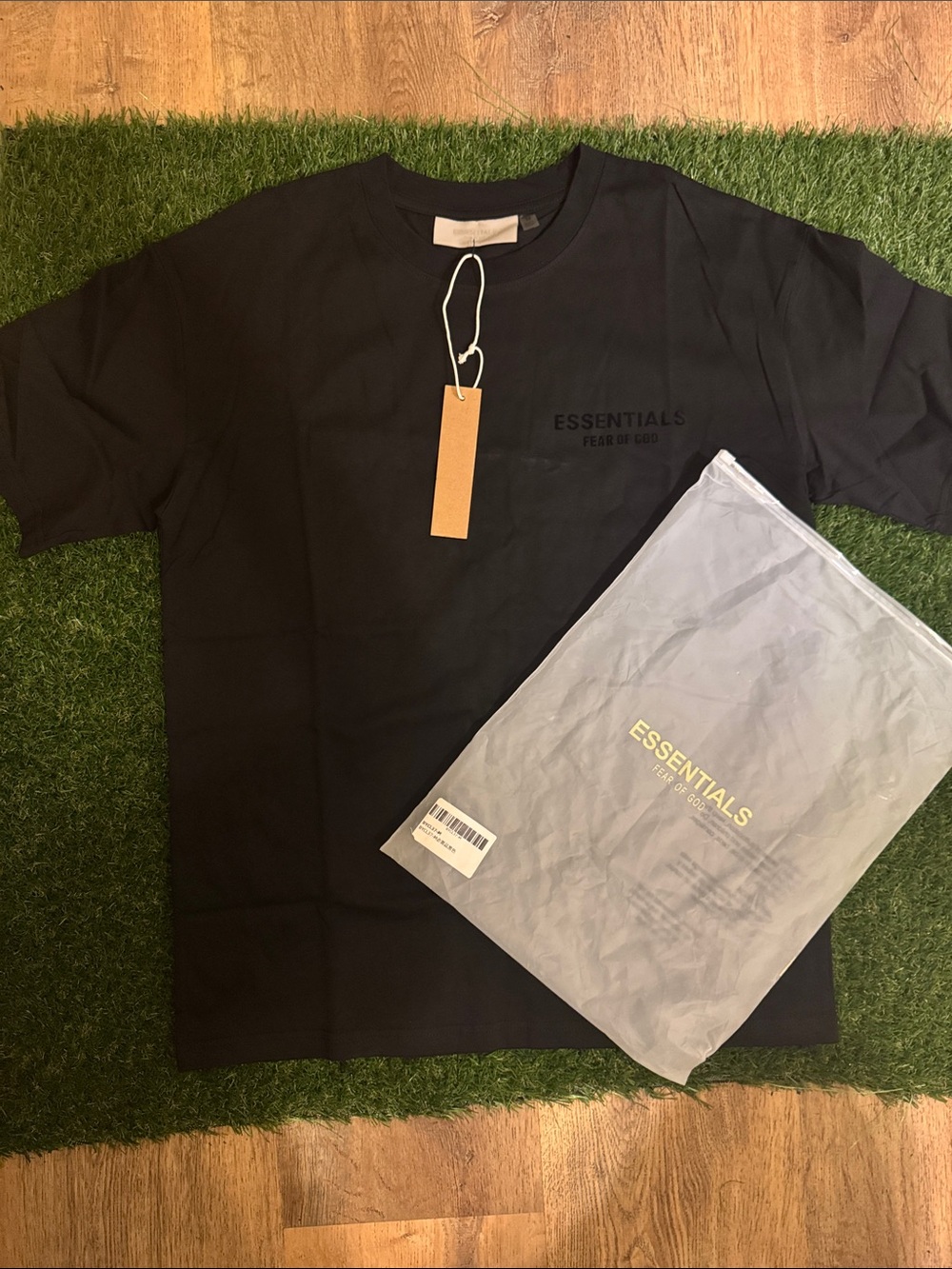 Essentials Men’s Black Logo Short Sleeve Tee